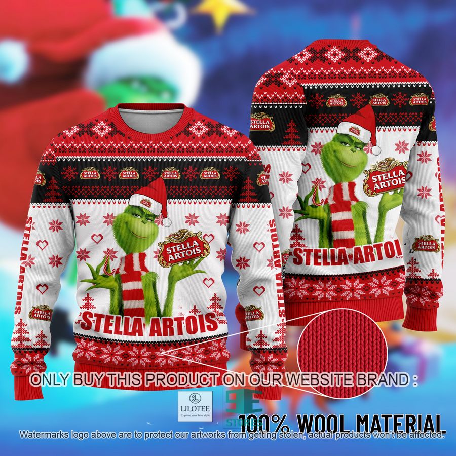 The Grinch Stella Artois Ugly Christmas Sweater 9