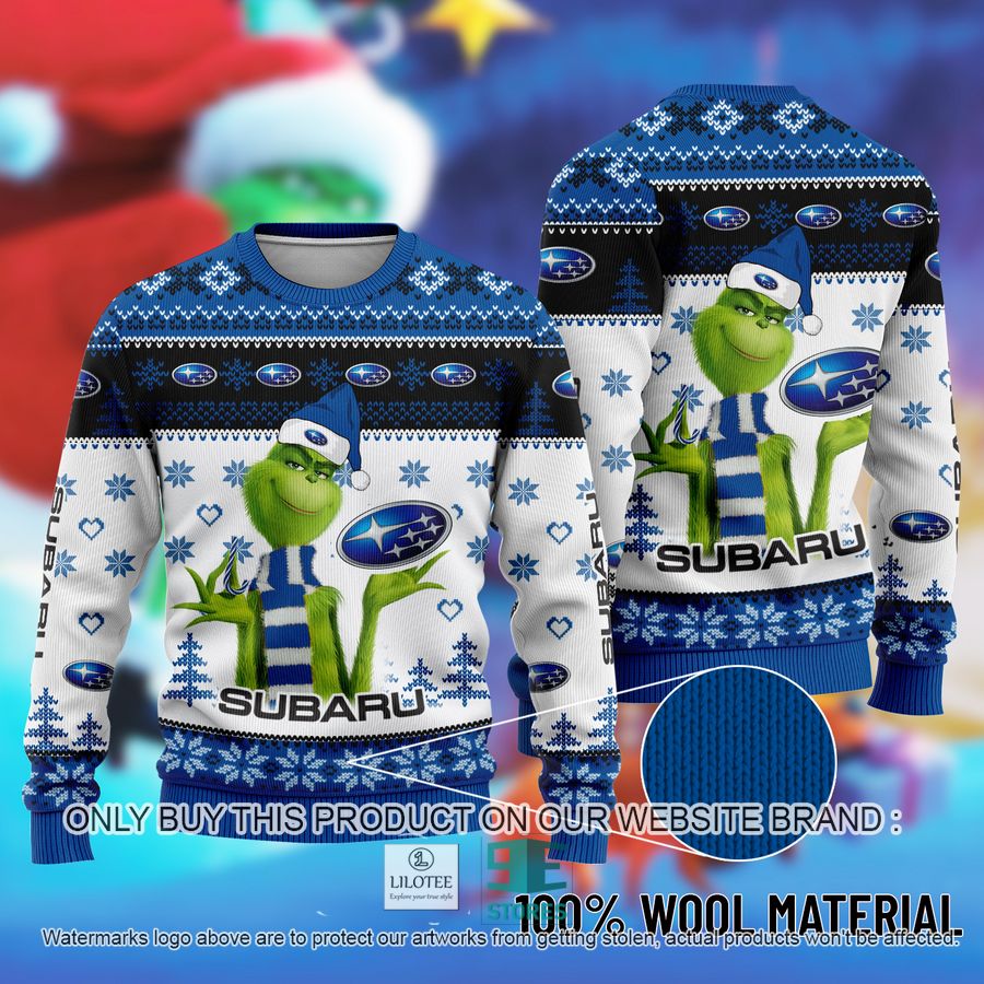 The Grinch Subaru Ugly Christmas Sweater 8
