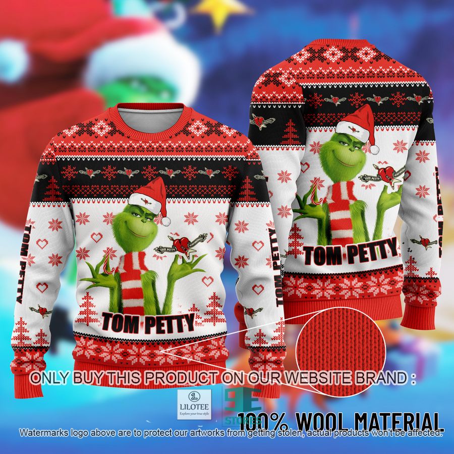 The Grinch Tom Petty Ugly Christmas Sweater 8