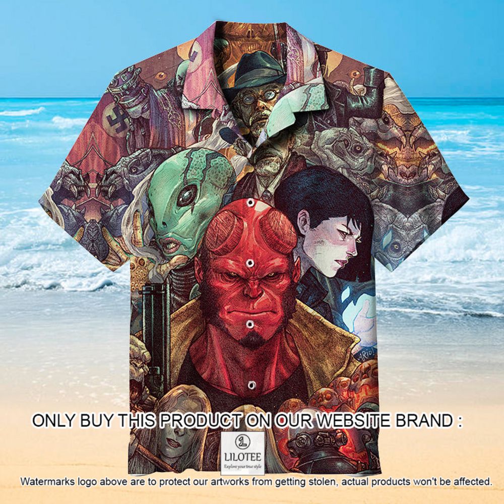 The Hellboy Universal Movie Short Sleeve Hawaiian Shirt - LIMITED EDITION 12