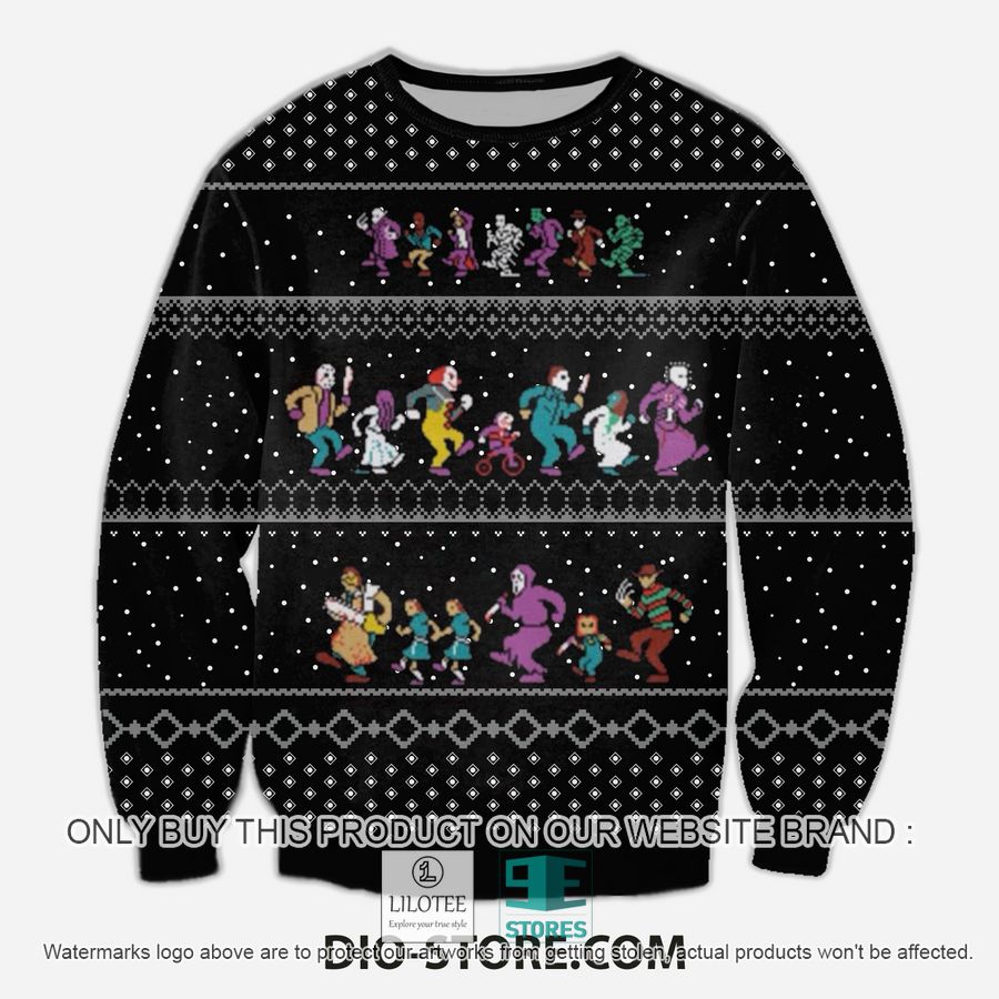 The Horror Christmas Vacation Black Knitted Wool Sweater - LIMITED EDITION 9