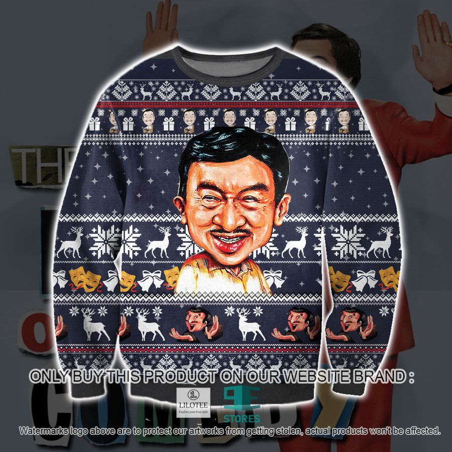 The King Of Comedy Ugly Christmas Sweater, Sweatshirt 17