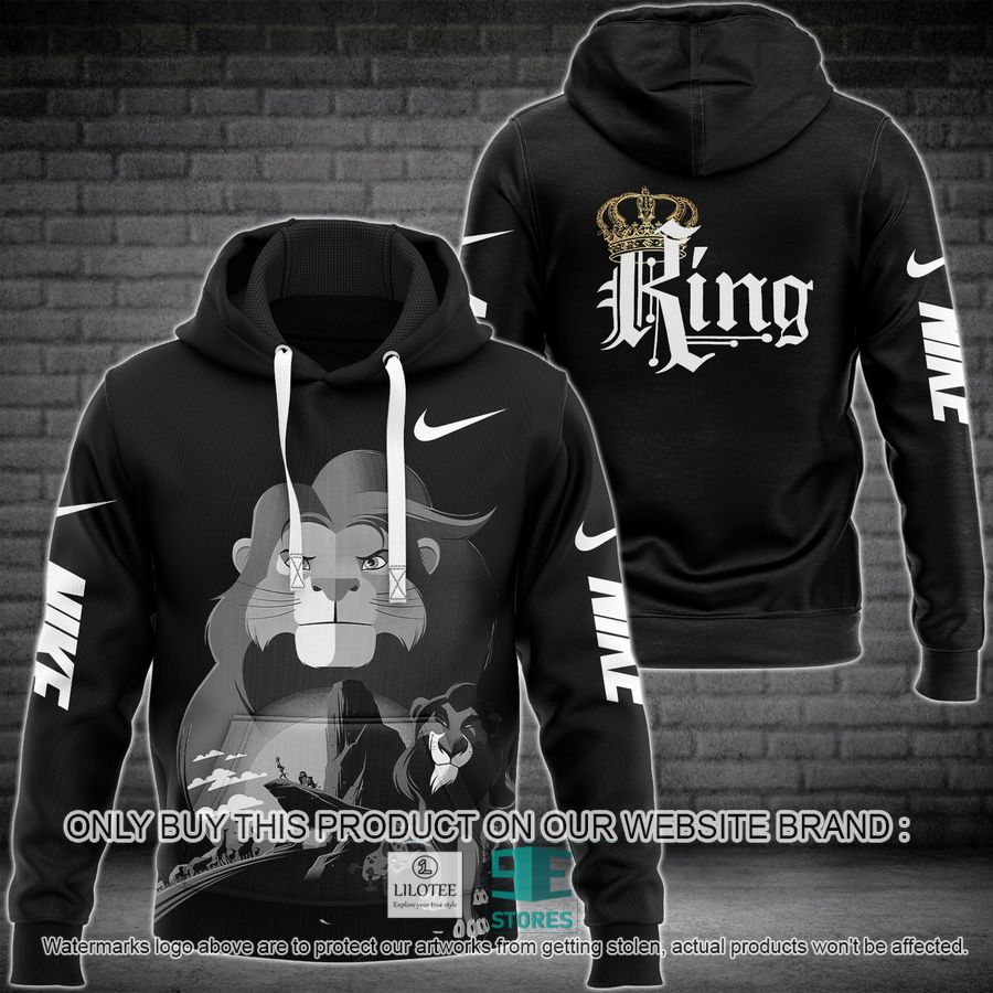 The Lion King Nike Black 3D All Over Print Hoodie 9