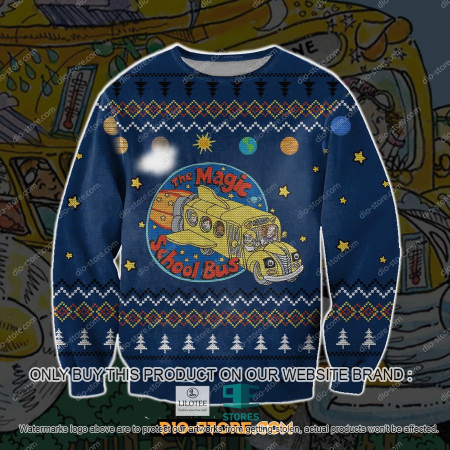 The Magic School Bus Ugly Christmas Sweater, Sweatshirt 17