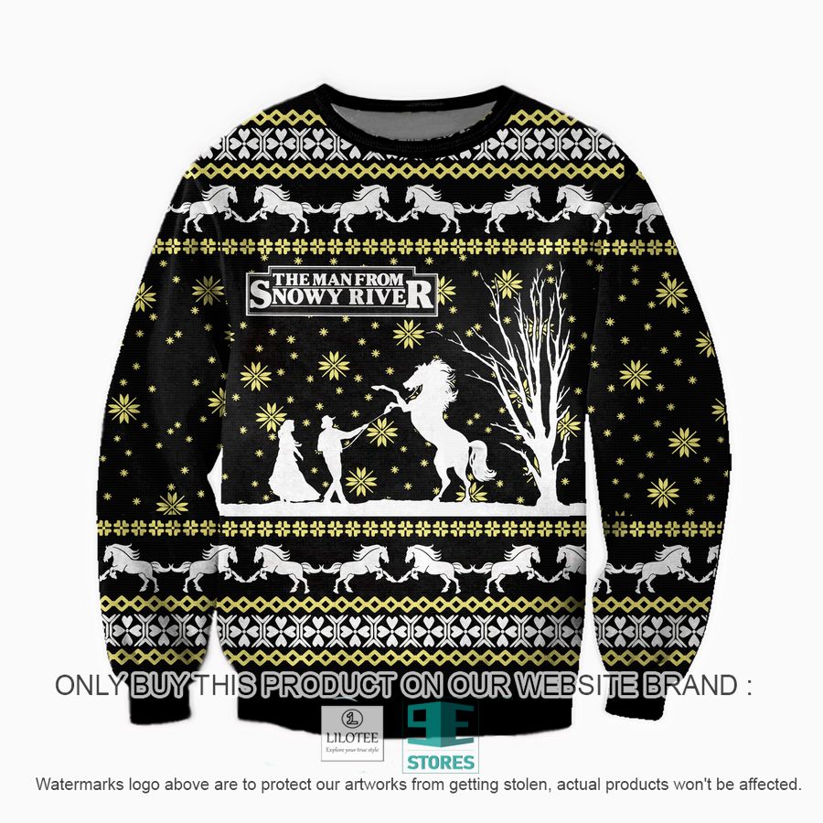 The Man From Snowy River Ugly Christmas Sweater, Sweatshirt 17