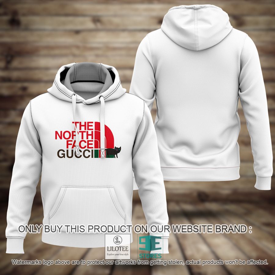The North Face Gucci white 3D Hoodie - LIMITED EDITION 9