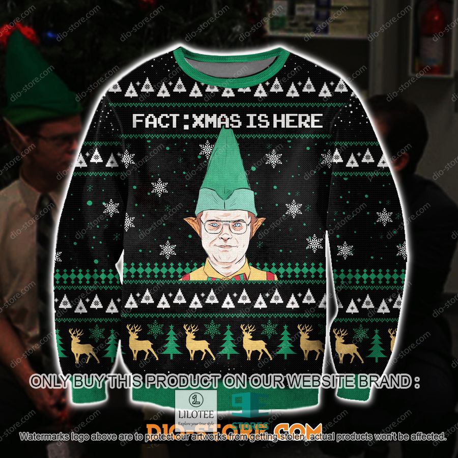 The Office Dwight Christmas Xmas Is Here Knitted Wool Sweater - LIMITED EDITION 9