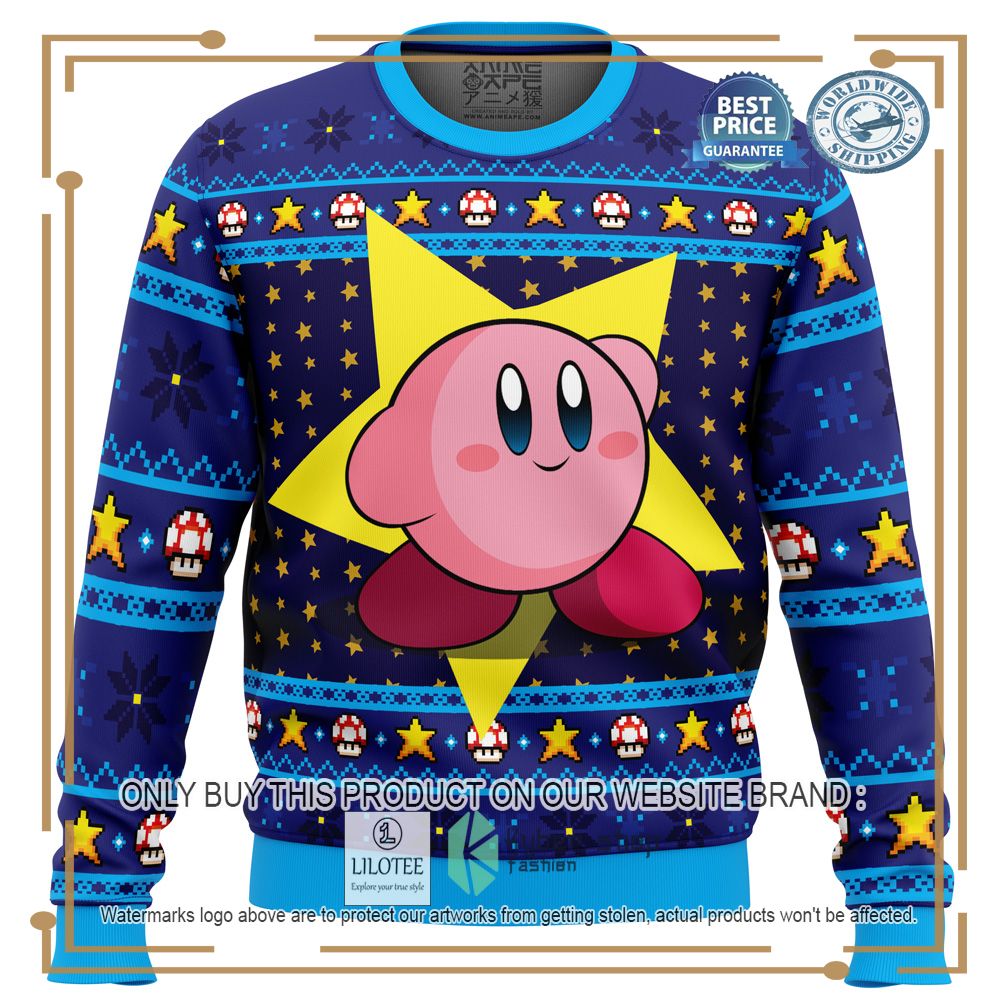 The Pink Hero Kirby's Dream Land Ugly Christmas Sweater - LIMITED EDITION 6