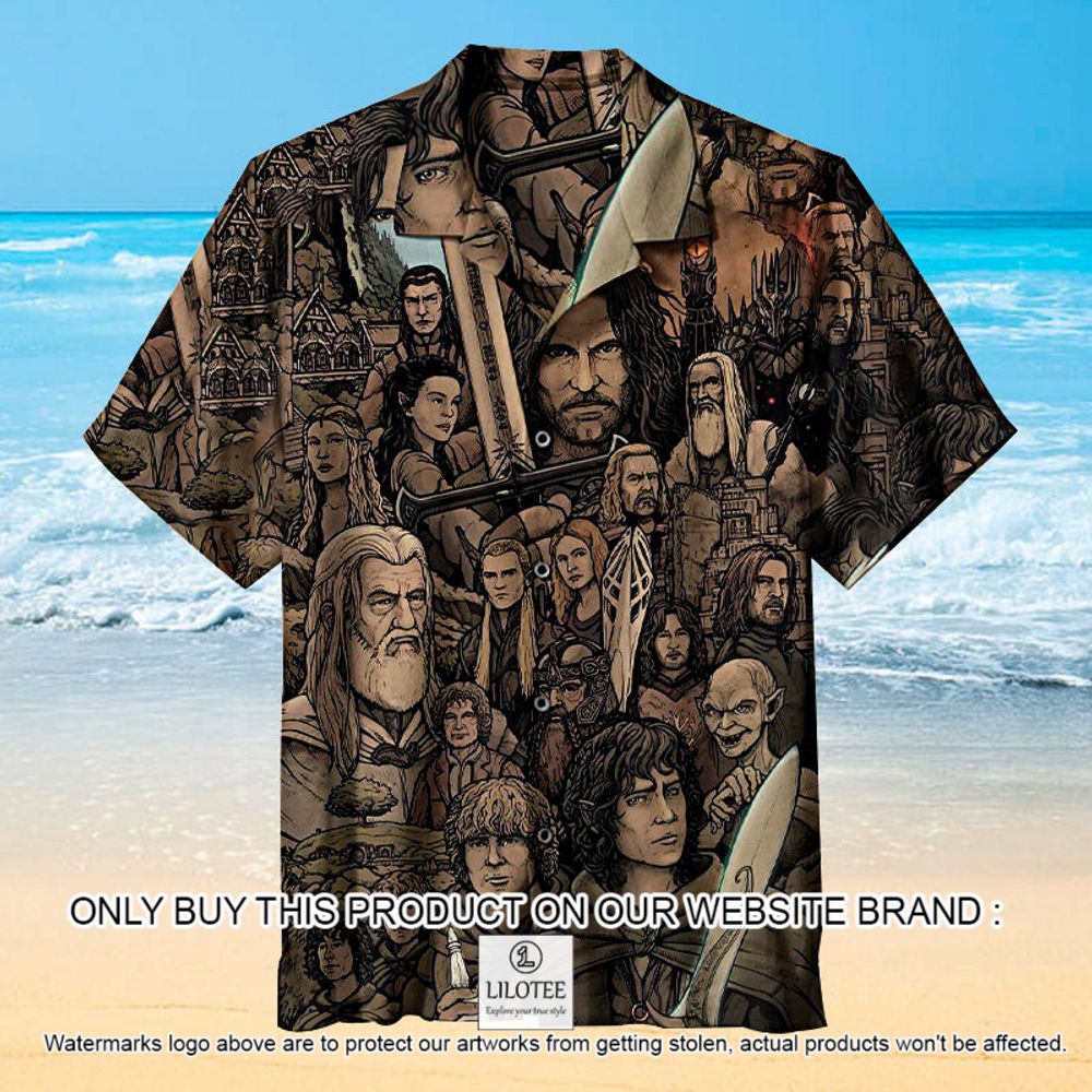 The Ruling Ring Movie Brown Short Sleeve Hawaiian Shirt - LIMITED EDITION 13