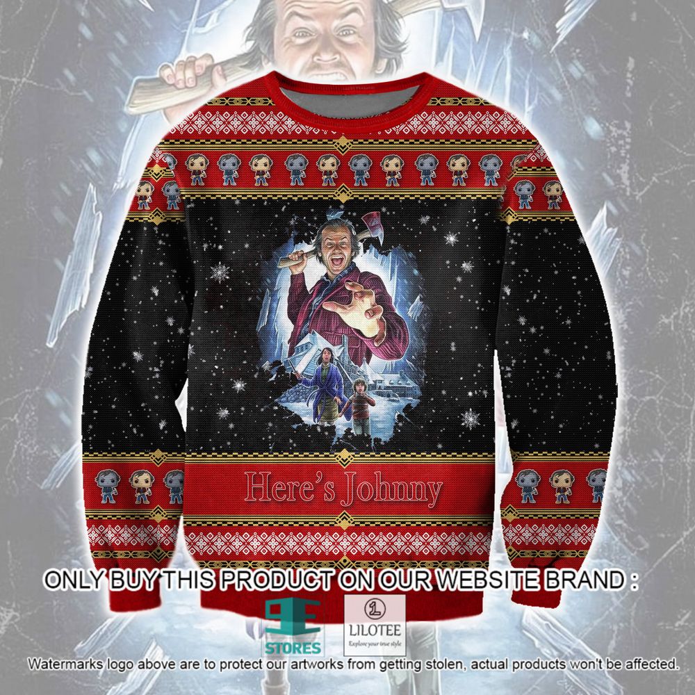 The Shining Here's Johnny Christmas Ugly Sweater - LIMITED EDITION 11