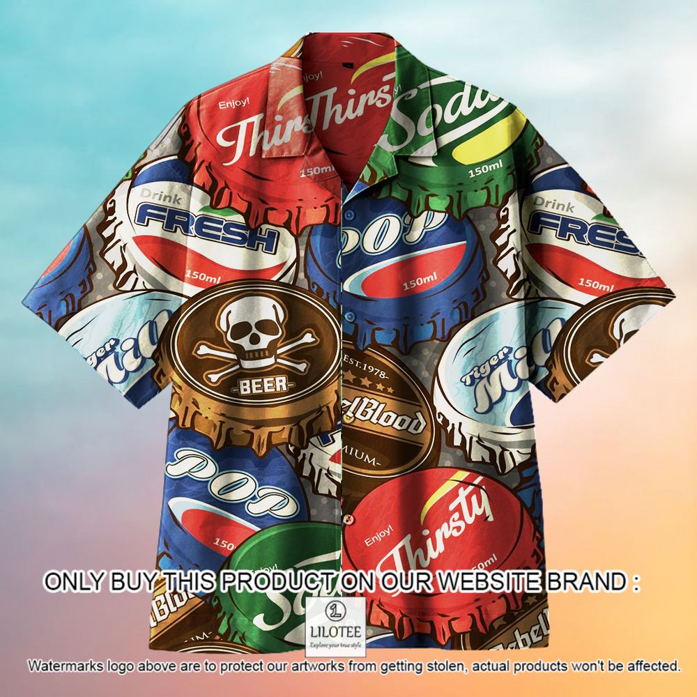 These Lids Are My Medals Beer Pattern Short Sleeve Hawaiian Shirt - LIMITED EDITION 13
