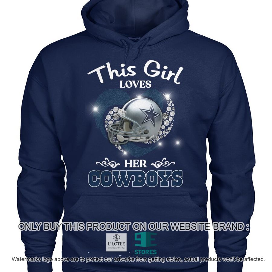 This girl loves her Cowboys 2D Shirt, Hoodie 8
