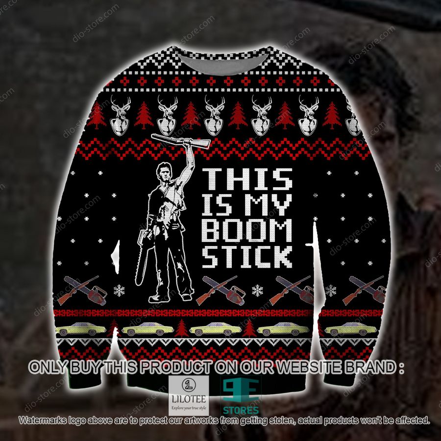 This Is My Boomstick Black Knitted Wool Sweater - LIMITED EDITION 8