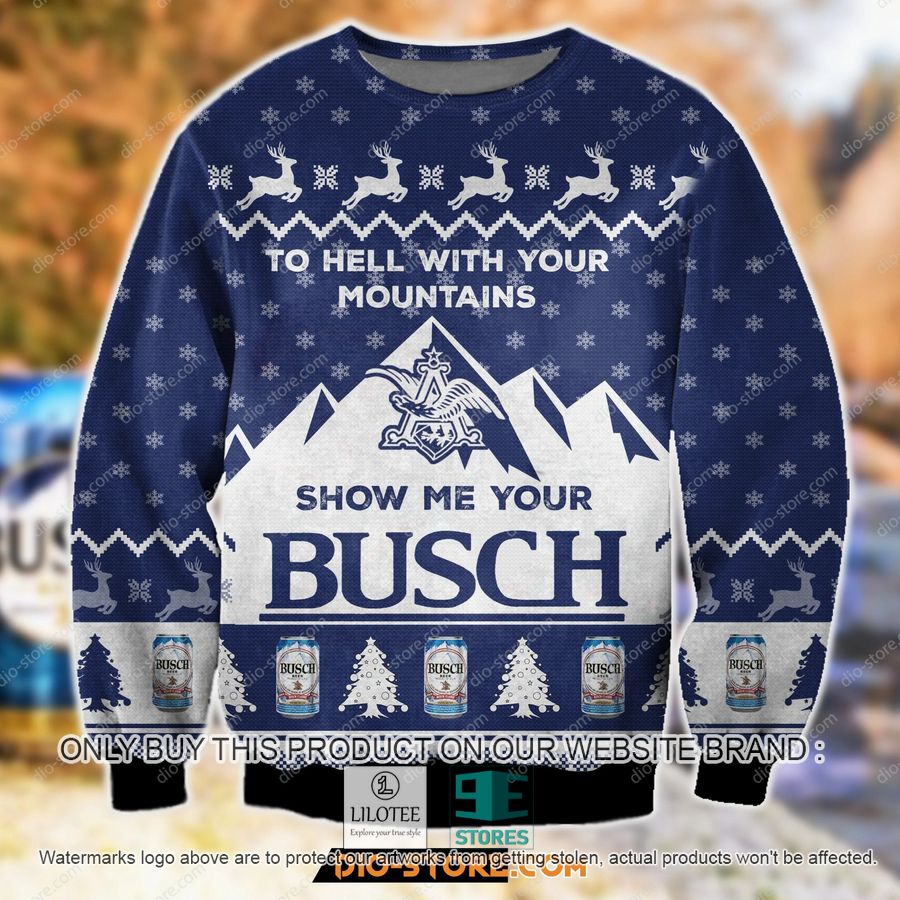 To Hell With Your Mountains Show Me Your Busch Knitted Wool Sweater - LIMITED EDITION 25