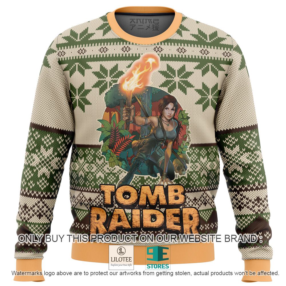 Tomb Raider Alt Tomb Raider Anime Ugly Christmas Sweater - LIMITED EDITION 11
