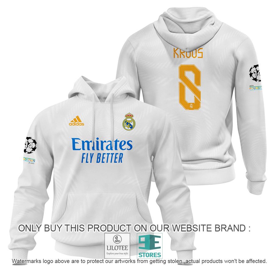 Toni Kroos 8 Real Madrid FC white Shirt, Hoodie - LIMITED EDITION 16