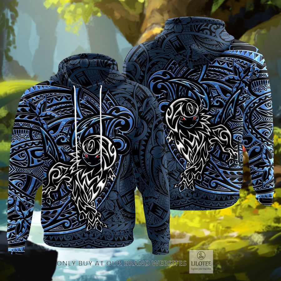 Tribal Absol Polynesian 3D Hoodie - LIMITED EDITION 6