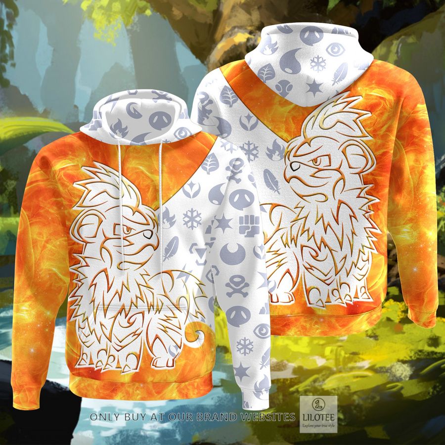 Tribal Growlithe 3D Hoodie - LIMITED EDITION 7