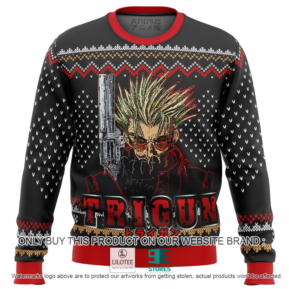 Trigun Vash Emblem Anime Ugly Christmas Sweater - LIMITED EDITION 11