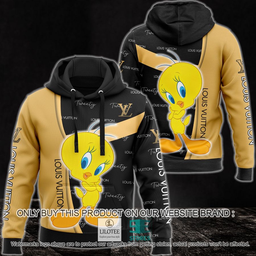 Tweety Louis Vuitton black yellow 3D Hoodie - LIMITED EDITION 9