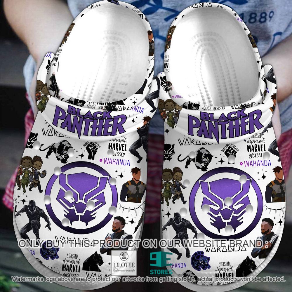 Black Panther Chadwick Boseman With Friends Wakanda Forever Crocs Crocband Shoes - LIMITED EDITION 8
