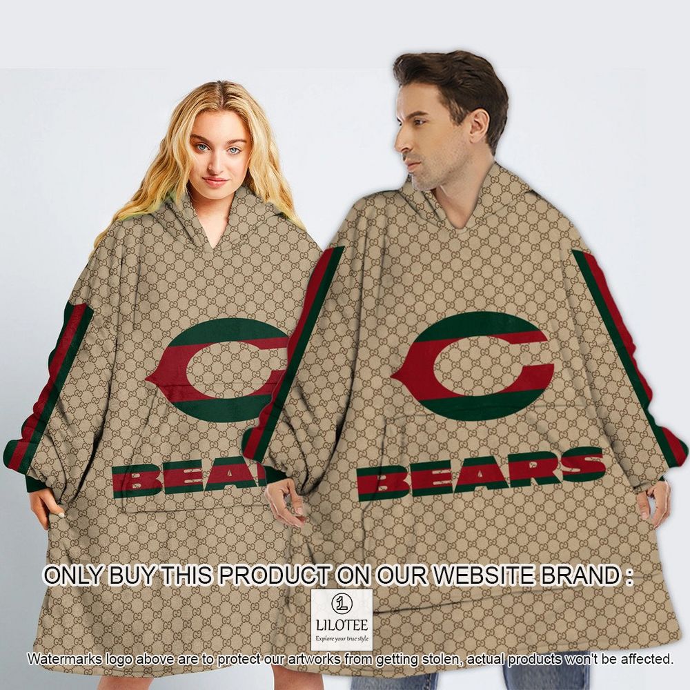 NFL Chicago Bears, Gucci Personalized Oodie Blanket Hoodie - LIMITED EDITION 13