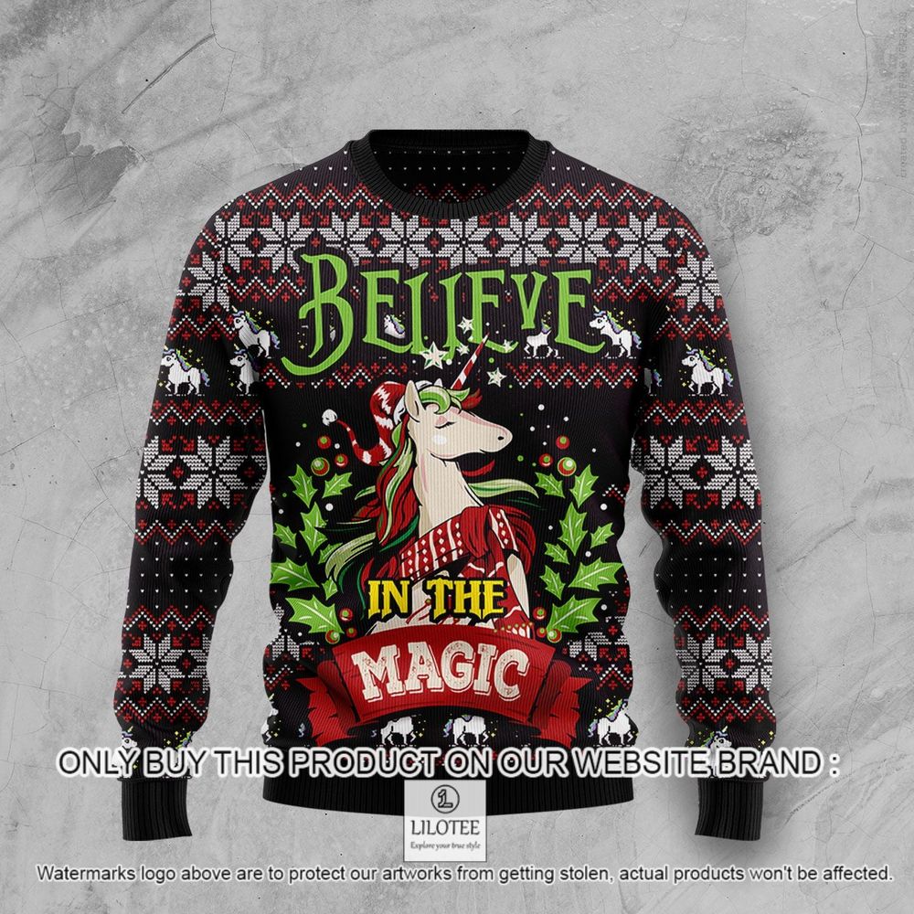 Unicorn Believe In The Magic Christmas Sweater - LIMITED EDITION 8