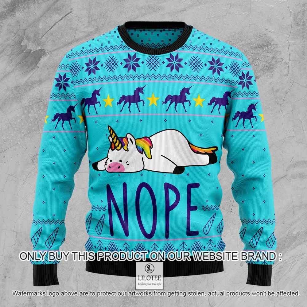 Unicorn Nope Christmas Sweater - LIMITED EDITION 9