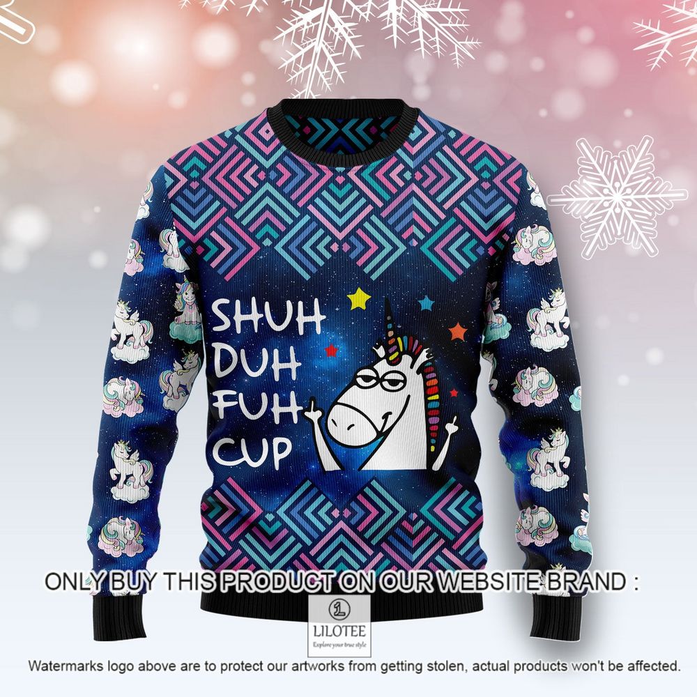 Unicorn Shuh Duh Fuh Cup Christmas Sweater - LIMITED EDITION 8