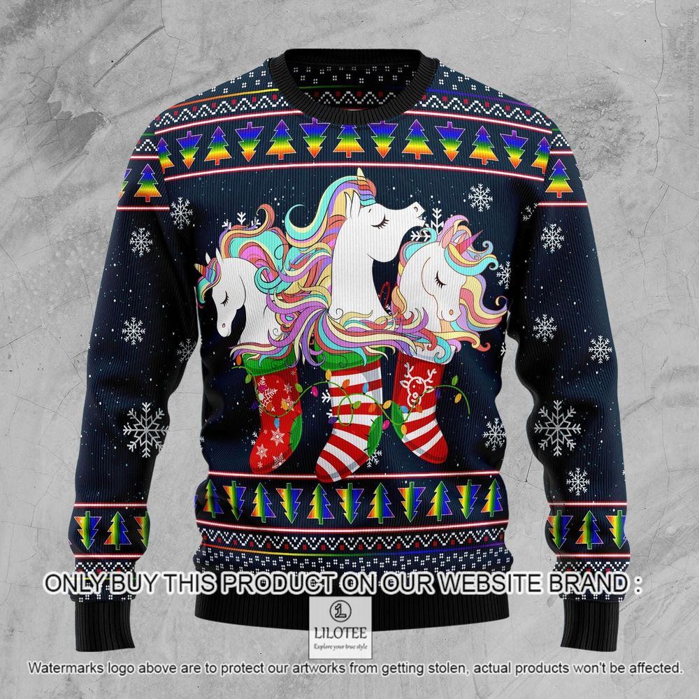 Unicorn Socks Xmas Christmas Sweater - LIMITED EDITION 8