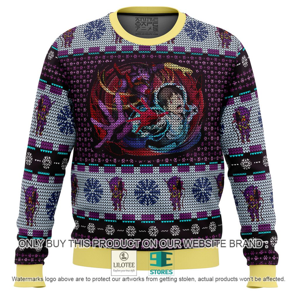 Unit-01 Ikari Shinji Neon Genesis Evangelion Anime Christmas Sweater - LIMITED EDITION 10