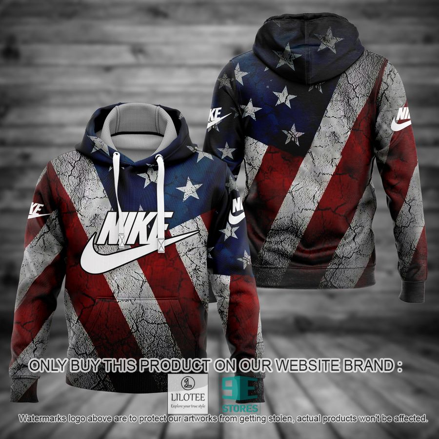United States Flag Nike black 3D Hoodie - LIMITED EDITION 8