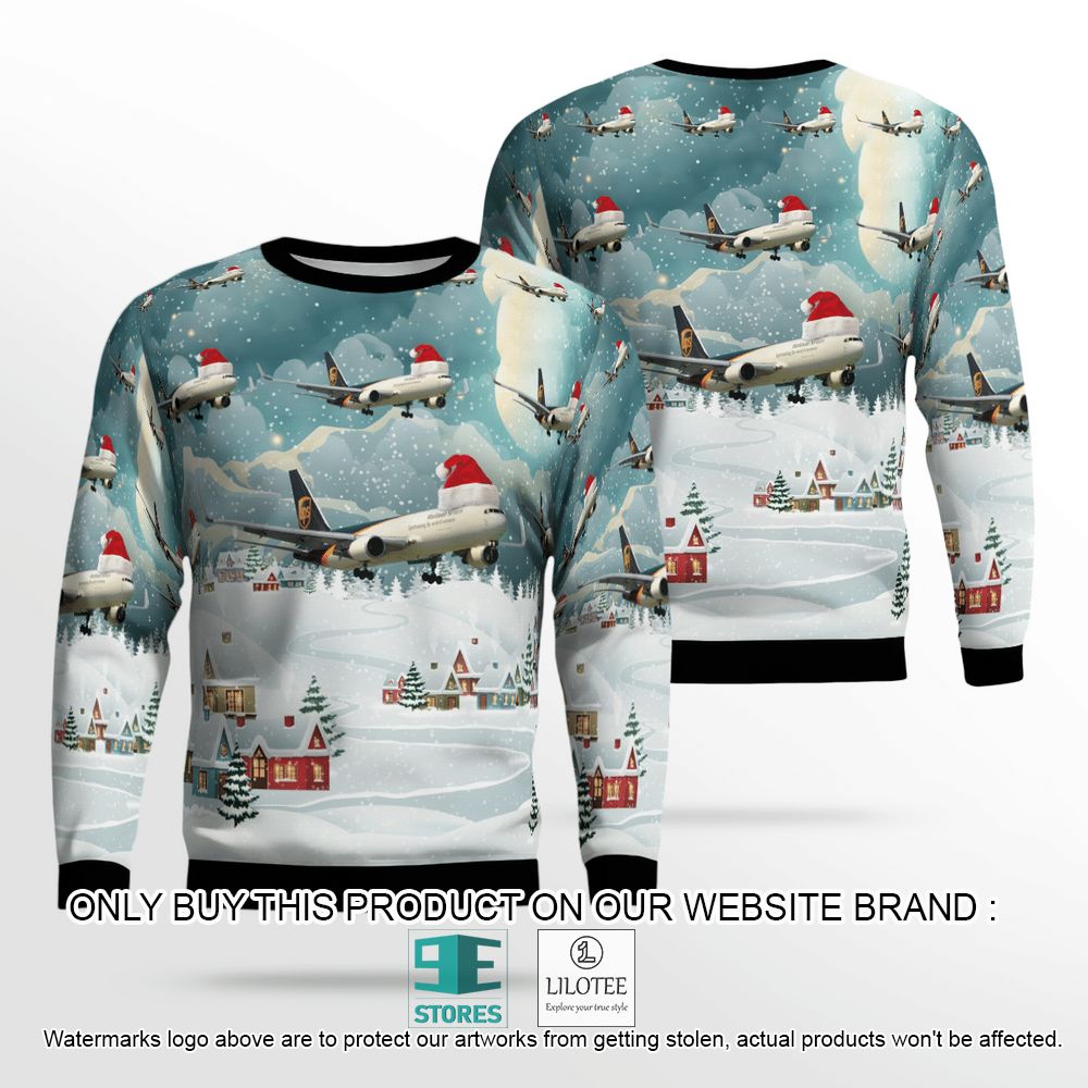 UPS Boeing 767-300F ER Christmas Wool Sweater - LIMITED EDITION 13
