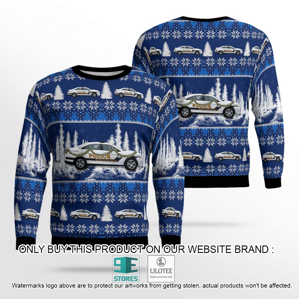 US Capital Police Christmas Wool Sweater - LIMITED EDITION 13