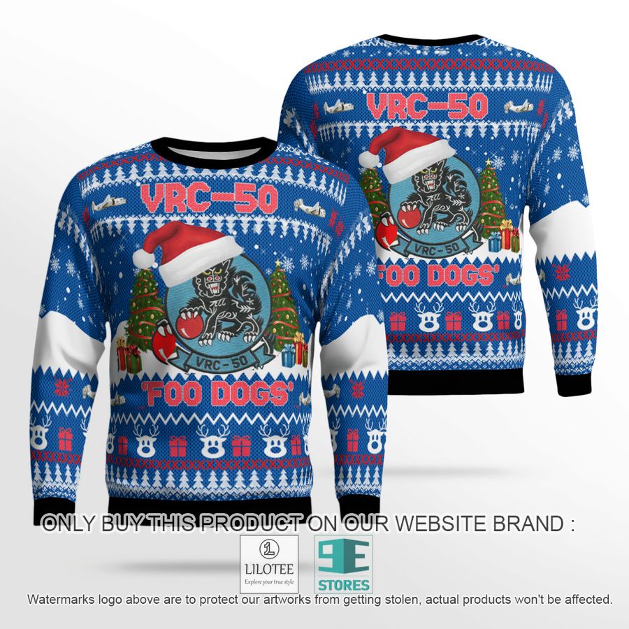 US Navy VRC-50 Foo Dogs Christmas Sweater - LIMITED EDITION 18