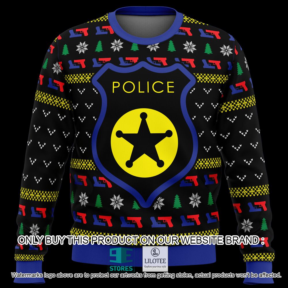 US Police Badge Ugly Christmas Sweater - LIMITED EDITION 4