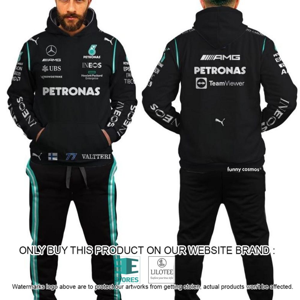 Valtteri Bottas Racing Formula 1 2022 Petronas 3D Hoodie, Pant - LIMITED EDITION 4