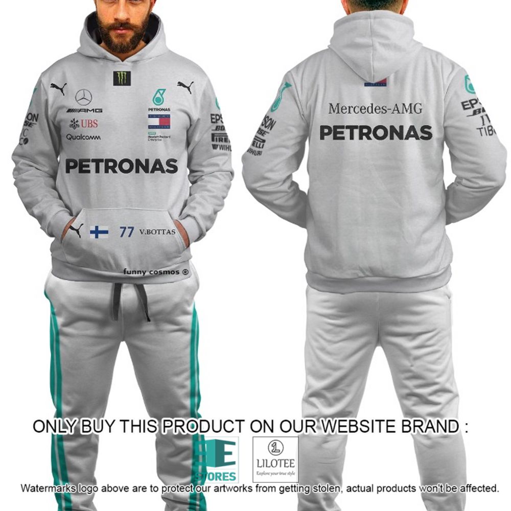 Valtteri Bottas Racing Formula One Grand Prix Petronas 3D Hoodie, Pant - LIMITED EDITION 4