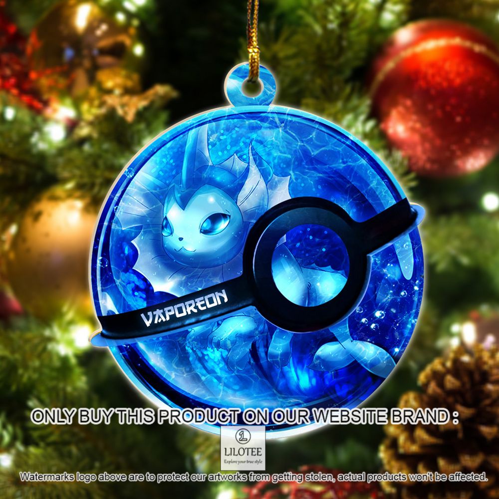 Vaporeon Pokemon Christmas Ornament - LIMITED EDITION 8