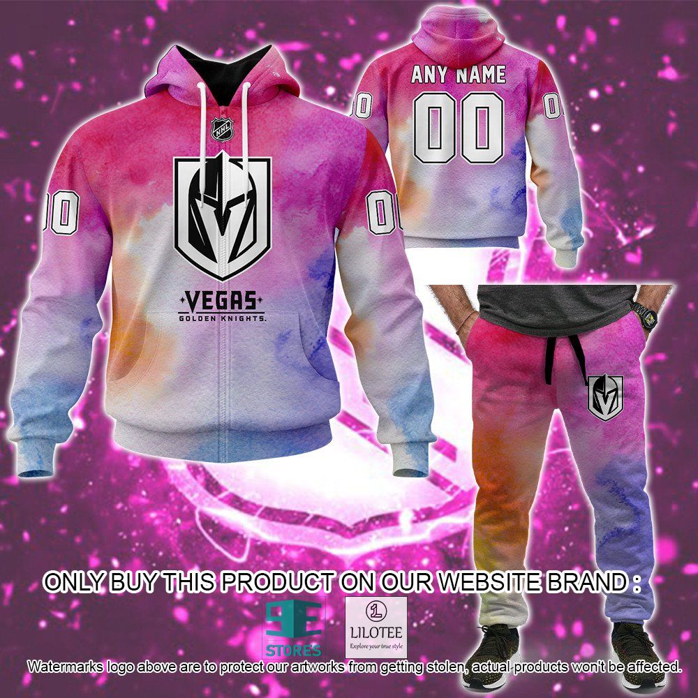 Vegas Golden Knights Breast Cancer Awareness Month Personalized 3D Hoodie, Shirt - LIMITED EDITION 44