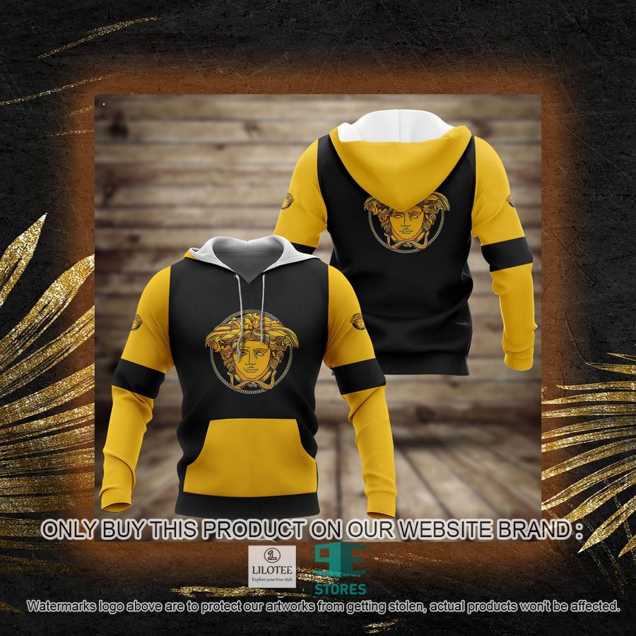 Alternative view of Versace Black and Yellow Colors 3D All Over Print Hoodie