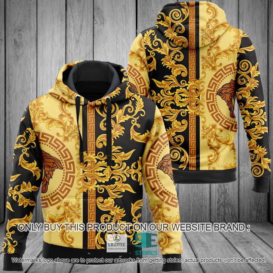 Versace Gold Luxury pattern 3D All Over Print Hoodie 8