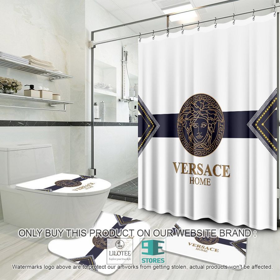 Versace Home logo white Shower Curtain Sets - LIMITED EDITION 9