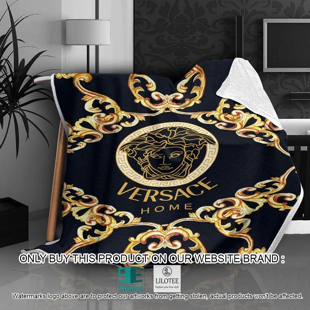 Versace Home Navy Yellow Blanket - LIMITED EDITION 11