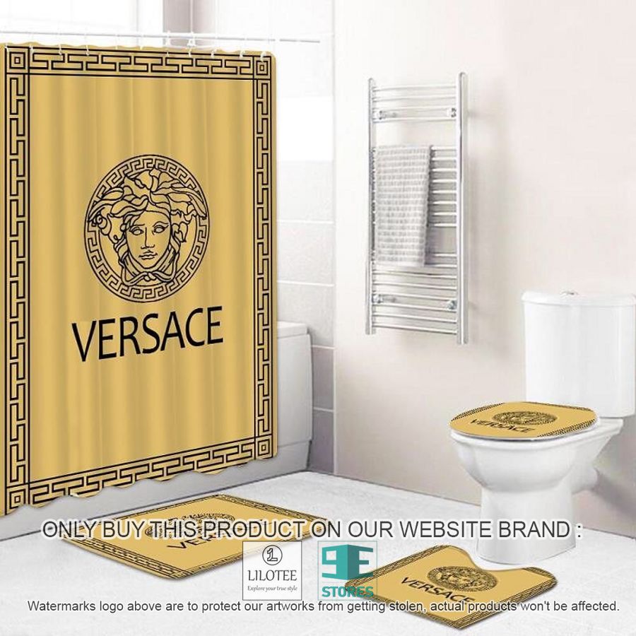 Versace Light Yellow Shower Curtain Sets - LIMITED EDITION 8