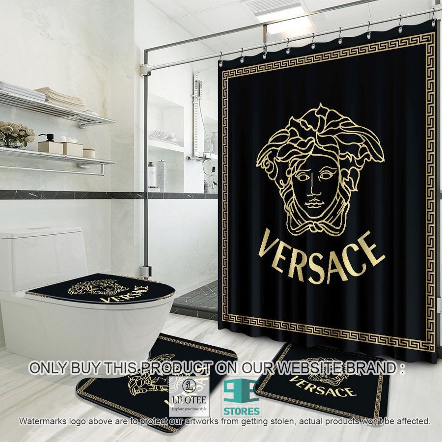 Versace logo black Shower Curtain Sets - LIMITED EDITION 8