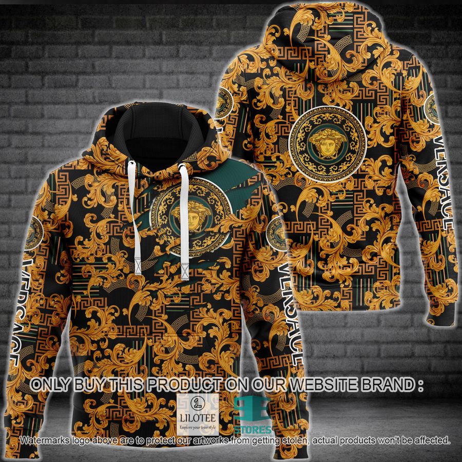 Versace logo pattern 3D Hoodie - LIMITED EDITION 8