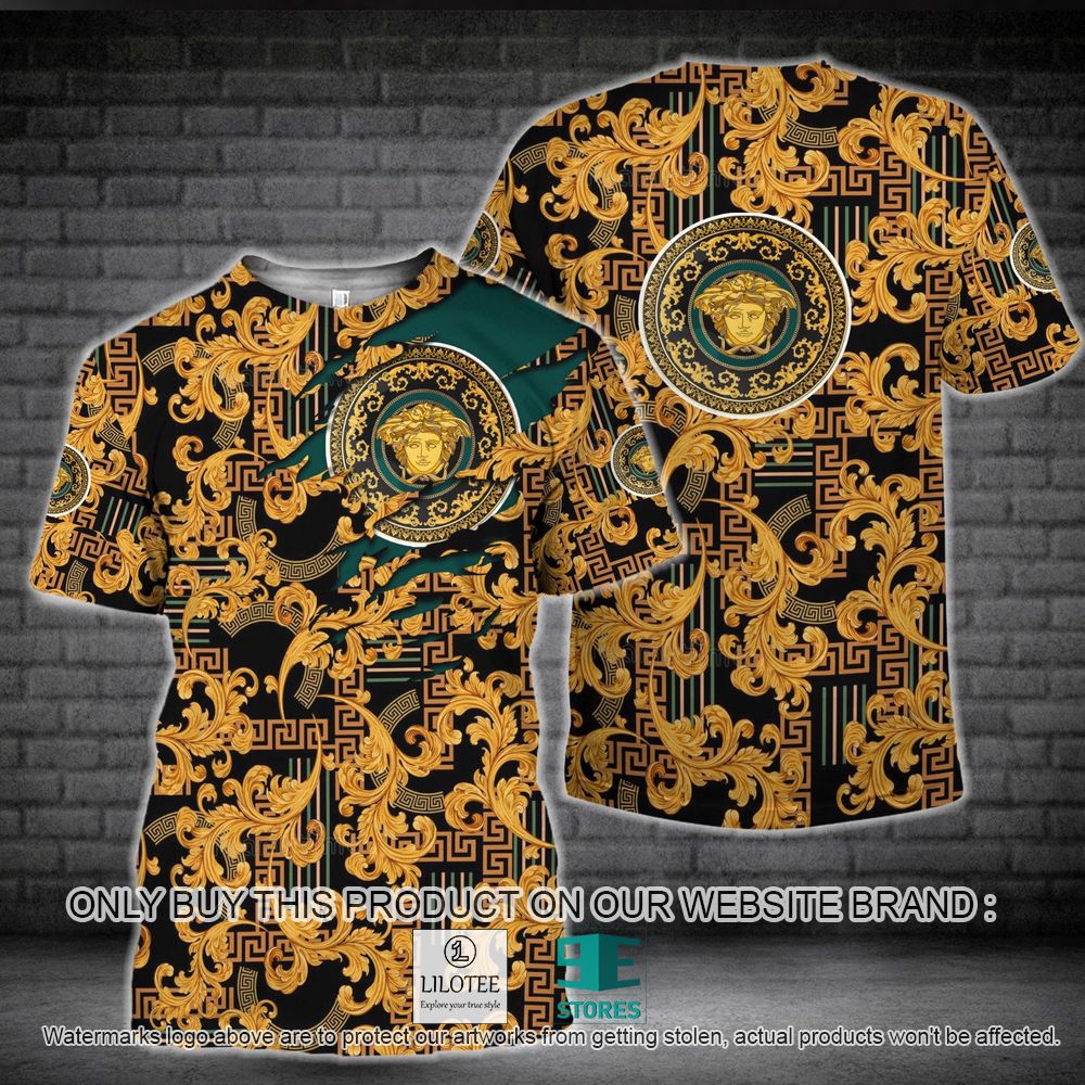 Versace Medusa Yellow Color 3D Shirt - LIMITED EDITION 11