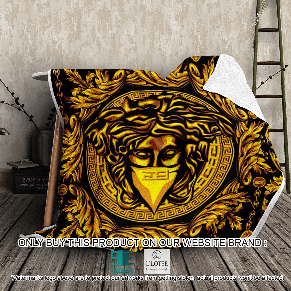 Versace Medusa Yellow Pattern Blanket - LIMITED EDITION 10