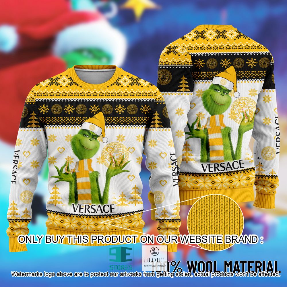 Versace The Grinch Christmas Ugly Sweater - LIMITED EDITION 13